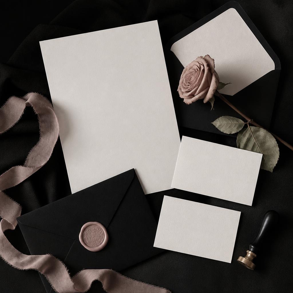 Monochrome Stationery